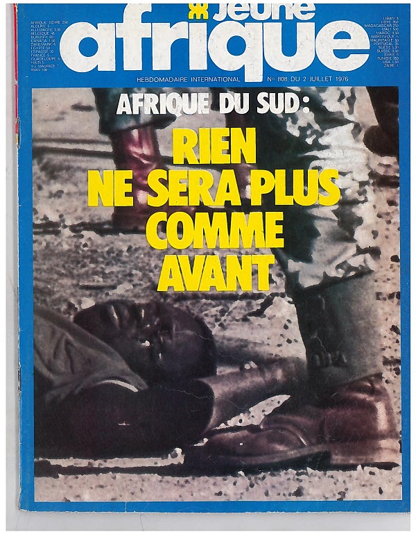Une de Jeune Afrique n°808, juillet 1976