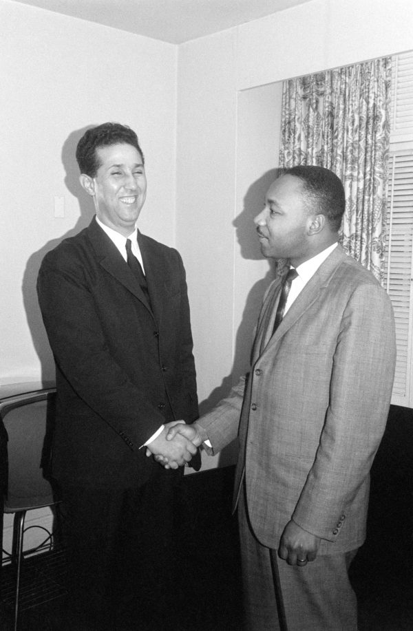 Ben Bella et Martin Luther King à New York en 1962. Crédit : Bettmann Archive/Getty