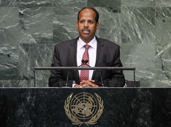 Mahmoud Ali Youssouf, le ministre des Affaires étrangères de Djibouti, en octobre 2012 au siège des Nations Unies.