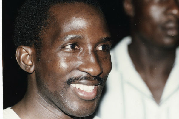 Thomas Sankara à Ouagadougou au Burkina Faso, le 26 février 1987.