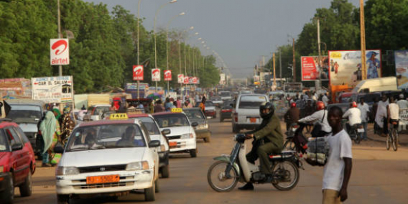 Une rue dans le centre de Niamey, en septembre 2011 (photo d'illustration).