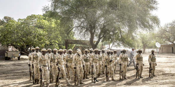 Soldats tchadiens formés au contre-terrorisme, à N’Djamena, le 15 mars 2017. Photo d’illustration.