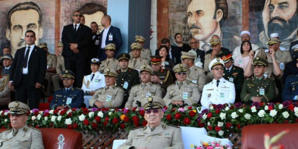 Le général Ahmed Gaïd Salah à l’académie militaire Houari-Boumédiène de Cherchell, en juillet 2018 (image d'illustration).