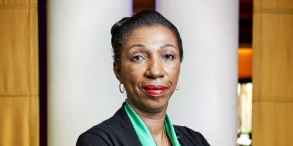 Jeanine Mabunda, Présidente Assemblée Nationale congolaise, paris le 4 juillet 2019.