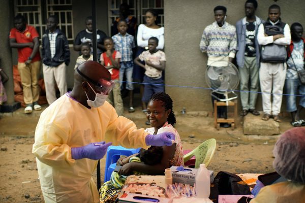 Lors D'Une Campagne De Vaccination Contre Ebola, Le 13 Juillet 2019 À Beni.