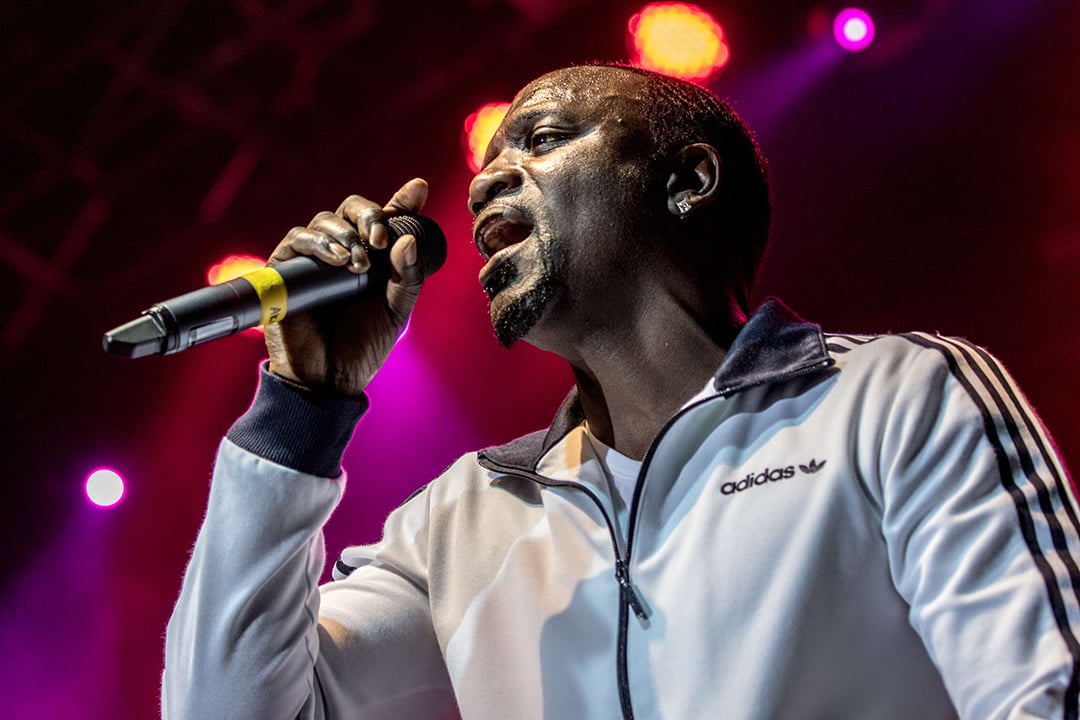 Akon, sur scène en Grande-bretagne en 2017. performing at the O2 Academy in Bournemouth