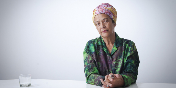 La politologue et féministe Françoise Vergès, actrice d'« Un feminisme décolonial », à Paris, le 5 août 2020.