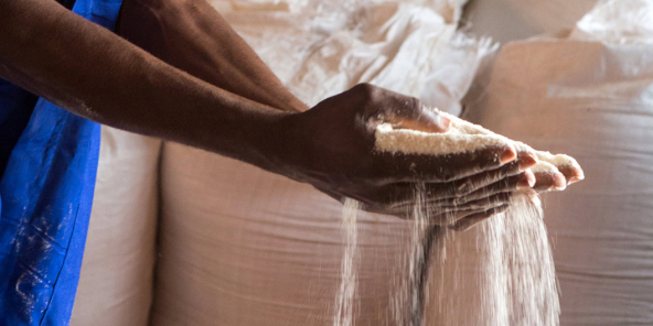 Selon Indira Moudi, il faut « manufacturer localement, en développant l'entrepreneuriat local ». Ici une minoterie du groupe Alpha Mining à Lubumbashi, capitale de la province du Katanga, en RDC.