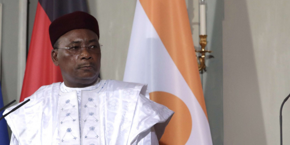 Mahamadou Issoufou, président du Niger, a présidé la réunion de la Cedeao le 7 septembre 2020 (photo d'archives).