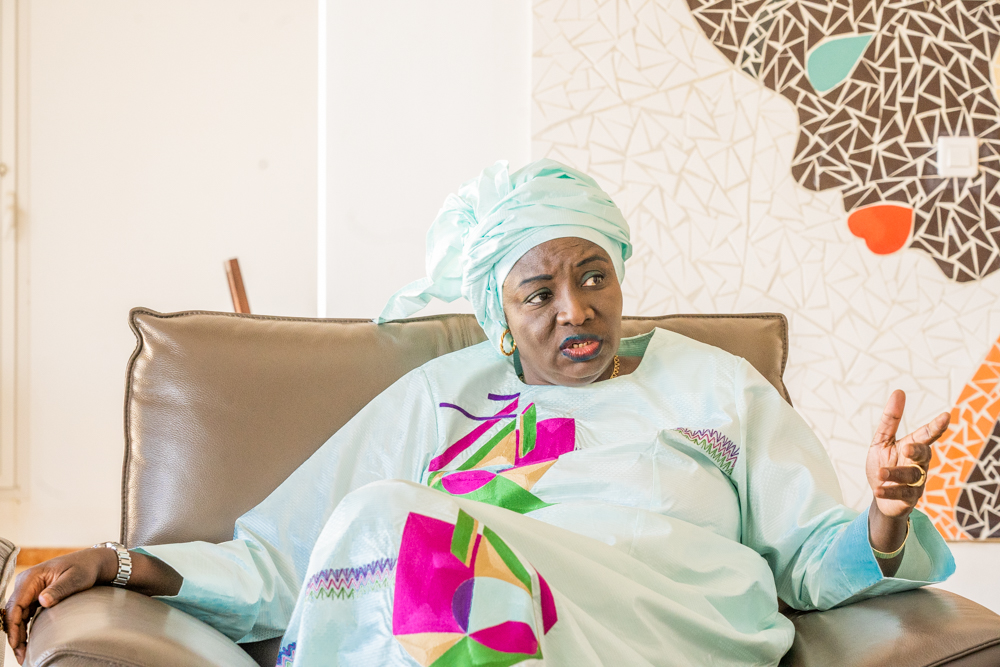 Aminata Touré, à son domicile, à Dakar, en décembre 2020.