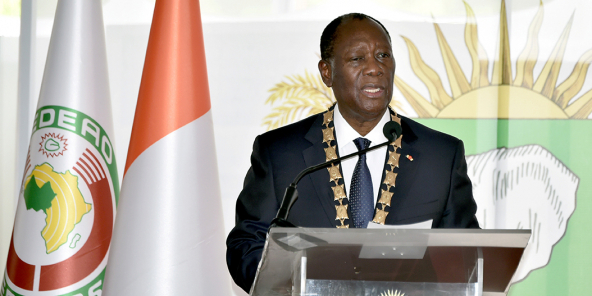 Alassane Ouattara, en décembre 2020.