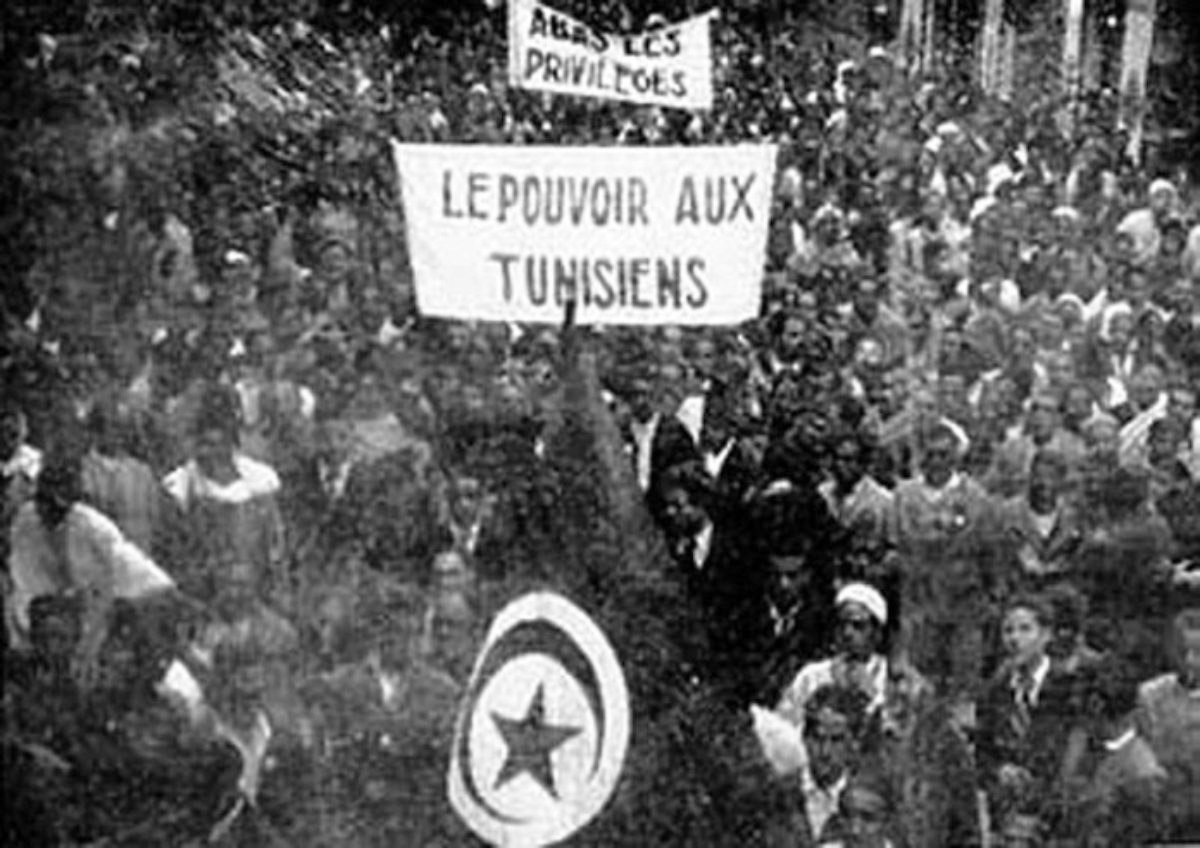 Manifestation pour la lutte nationale, le 9 avril 1938.