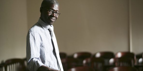 Le philosophe sénégalais Souleymane Bachir Diagne, à l’Université Columbia (États-Unis), le 28 juillet 2008.
