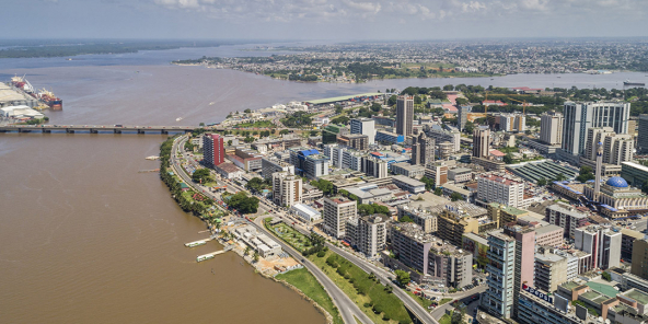 Le quartier du Plateau à Abidjan, en Côte d’Ivoire.