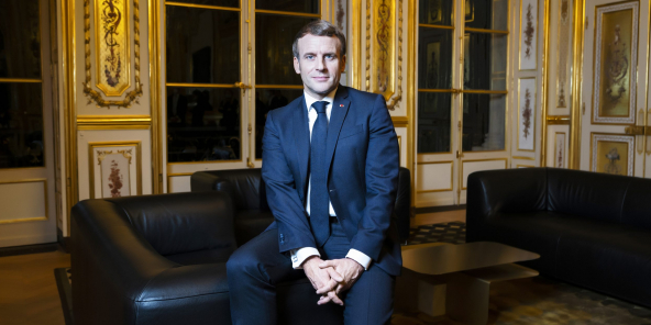 Emmanuel Macron à l’Élysée, le 16 novembre 2020.
