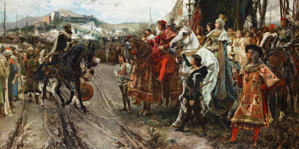 La capitulation de Grenade, en 1882, peinture de Francisco Pradilla y Ortiz (1848-1921).