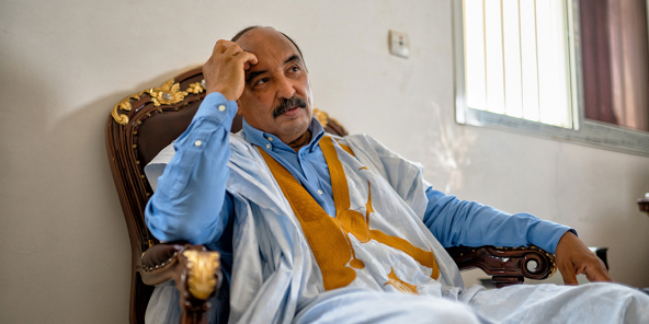 L’ancien président mauritanien Mohamed Ould Abdelaziz, à Nouakchott en avril 2021.
